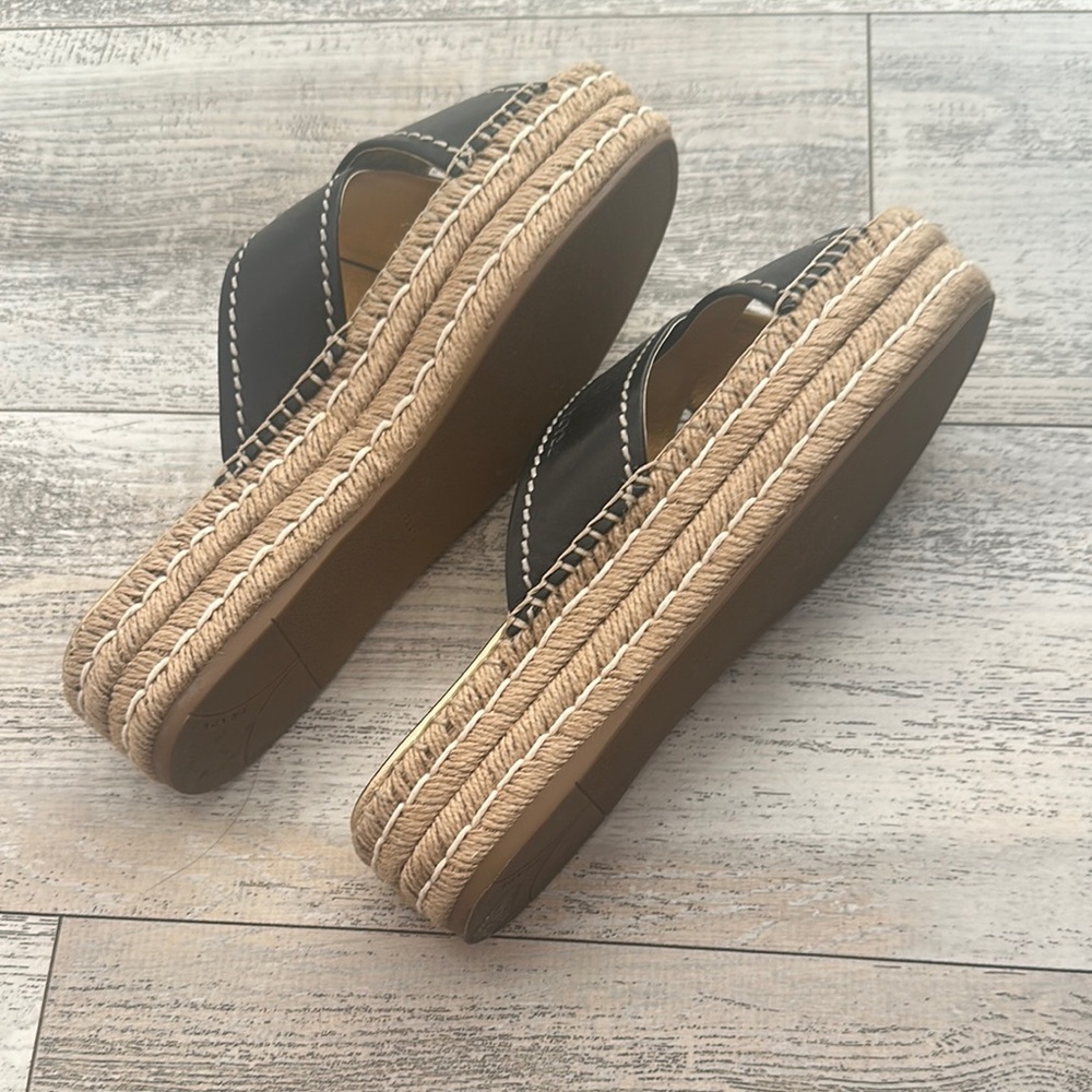 Prada Black and Gold Espadrilles with Elegant Style - Picture 2 of 5